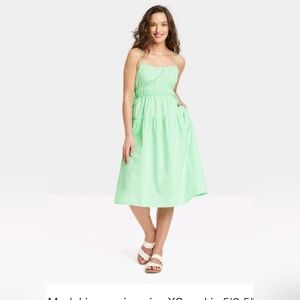 Women's Cinched Waist Midi Sundress - Universal Thread